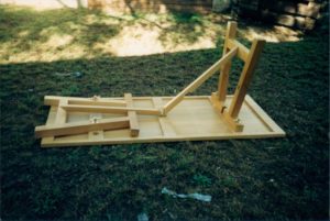 Folding Celery Top Pine table.